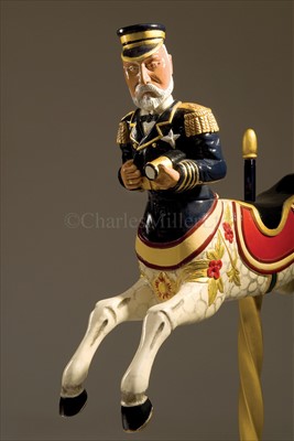 Lot 104 - A UNIQUE FAIRGROUND CENTAUR CARVING OF CAPTAIN...