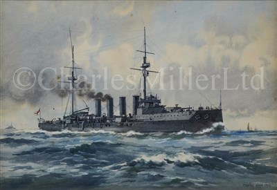 Lot 32 - FRANK WATSON WOOD (BRITISH, 1862-1953)<br/>H.M.S....