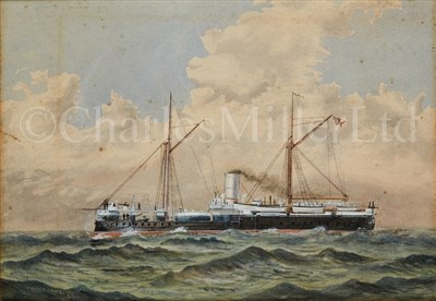 Lot 40 - FREDERICK T. JANE (BRITISH, 1865-1916)<br/>H.M.S....