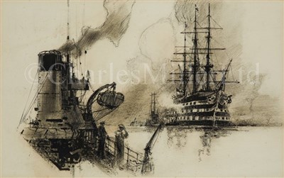 Lot 95 - FRANK HENRY MASON (BRITISH, 1876-1965) H.M.S....