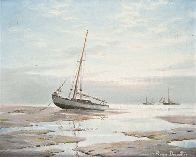 Lot 4 - ROGER DESOUTTER (BRITISH, B. 1923)<br/>'On the mud...