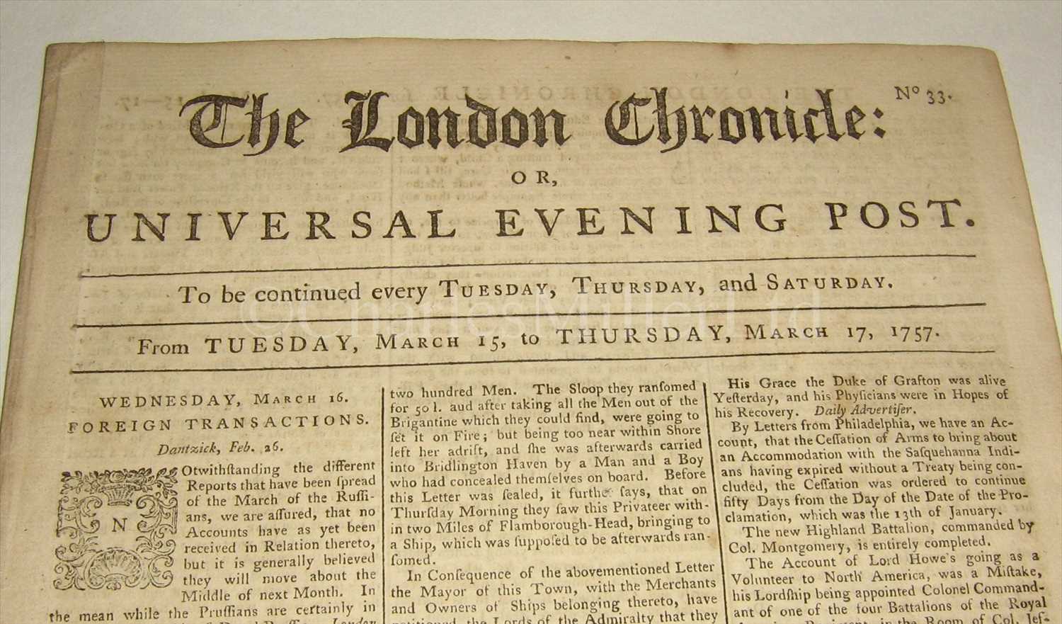 Lot 26 - THE EXECUTION OF ADMIRAL BYNG<br/>with an eye...