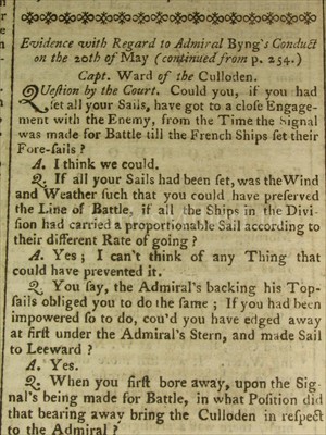 Lot 26 - THE EXECUTION OF ADMIRAL BYNG<br/>with an eye...