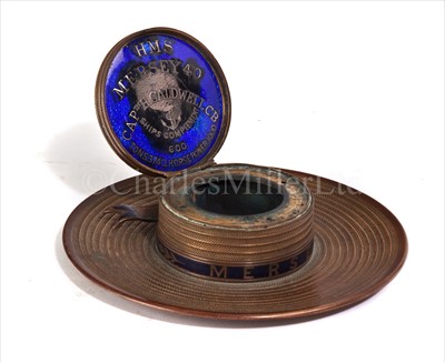 Lot 67 - H.M.S. MERSEY (1858): A COMMEMORATIVE BRASS...