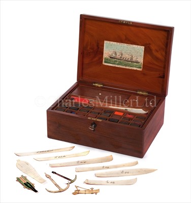 Lot 70 - A 19TH-CENTURY NAVAL ARCHITECT'S DRAWING...