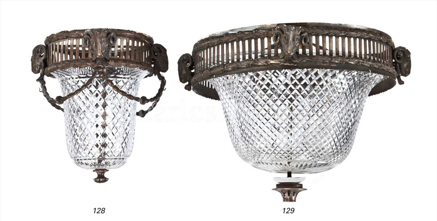 Lot 128 - R.M.S MAURETANIA (1906): A SMALL CUT-GLASS...