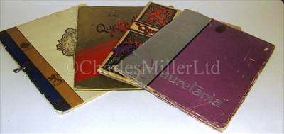Lot 134 - CUNARD LAUNCHING BROCHURES<br/>for Mauretania...