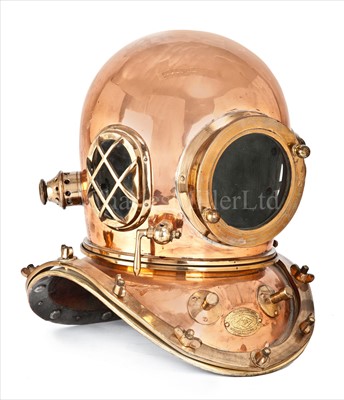Lot 139 - A COPPER AND BRASS JAPANESE 12-BOLT DIVING...