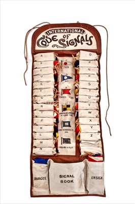 Lot 149 - AN ATTRACTIVE ROLLED SET OF YACHTING SIGNAL...