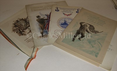 Lot 155 - A QUANTITY OF 'PILGRIMS' MENUS<br/>approximately...