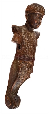 Lot 159 - A VENETIAN GOLDOLA TILLER HEAD CARVING, LATE...