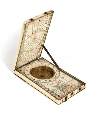 Lot 170 - A RARE IVORY NUREMBERG DIAL BY JOHANN GEBHART...