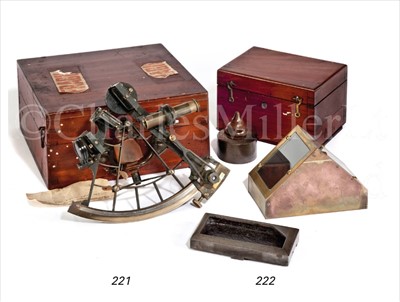 Lot 221 - A 7½IN. RADIUS VERNIER SEXTANT, CORNHILL,...
