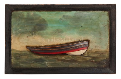 Lot 254 - A 19TH-CENTURY PICTURE HALF-MODEL OF A...