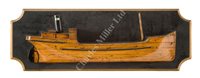 Lot 336 - A HALF-BLOCK BUILDER'S MODEL FOR A COASTER BY YARWOODS OF NORTHWICH, CIRCA 1910