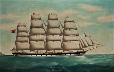 Lot 9 - CHINESE SCHOOL, 19TH CENTURY<br/>The Iron Barque...