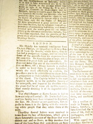 Lot 28 - THE FIRST FLEET<br/>"His Majesty has received...