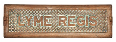 Lot 61 - A BRASS TREAD PLATE FROM THE MINESWEEPER...