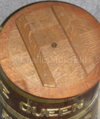 Lot 62 - A ROYAL NAVAL GROG CASK<br/>of typical coopered...