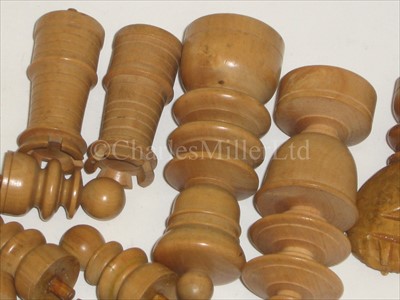 Lot 80 - A 19TH-CENTURY SAILOR'S PORTABLE WOODEN GAMES...