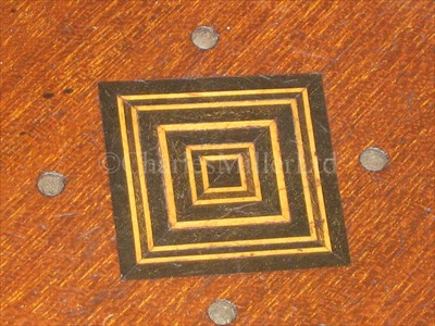 Lot 80 - A 19TH-CENTURY SAILOR'S PORTABLE WOODEN GAMES...