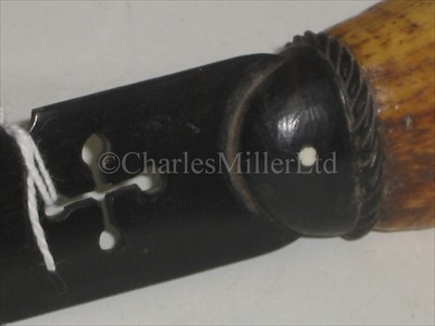 Lot 83 - A 19TH-CENTURY WHALE'S TOOTH AND BALEEN LETTER...