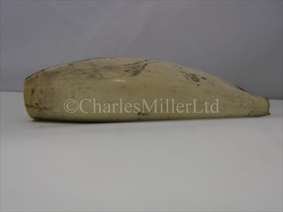 Lot 94 - A 19TH-CENTURY SAILOR'S SCRIMSHAW-DECORATED...
