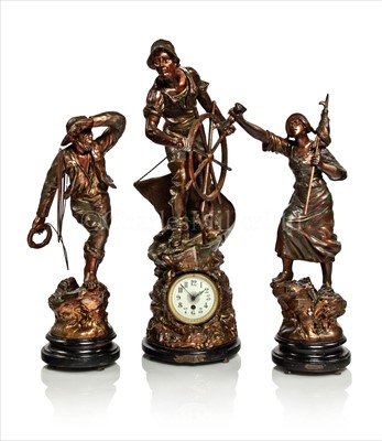 Lot 111 - A LATE 19TH-CENTURY FRENCH MARINE-THEMED...