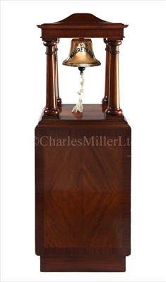 Lot 140 - R.M.S. MAURETANIA'S PURSER'S RECEPTION BELL...