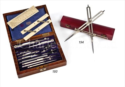 Lot 194 - A FINE PROPORTIONAL DIVIDER BY COOKE,...