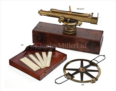 Lot 197 - A SET OF IVORY RULES BY W & S JONES,...