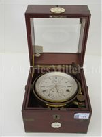 Lot 177 - A TWO DAY MARINE CHRONOMETER BY BROCKBANK, ATKINS & MOORE, LONDON, CIRCA 1880