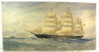 Lot 22 - THOMAS GOLDSWORTHY DUTTON (BRITISH, 1819-1891): The clipper 'Forfarshire'