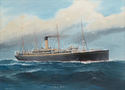 Lot 10 - R.A. JOHNS (BRITISH, 20TH-CENTURY)<br/>R.M.S....