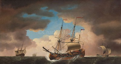 Lot 14 - FOLLOWER OF FRANCIS SWAINE<br/>An East Indiaman...