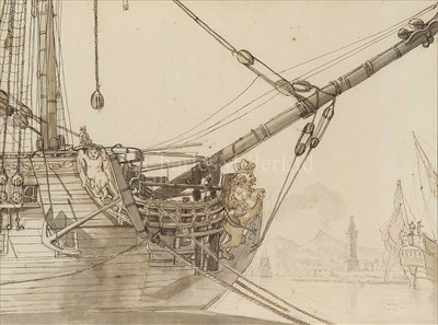 Lot 51 - CLAUDE-JOSEPH VERNET (1714-1789)<br/>Study of a...