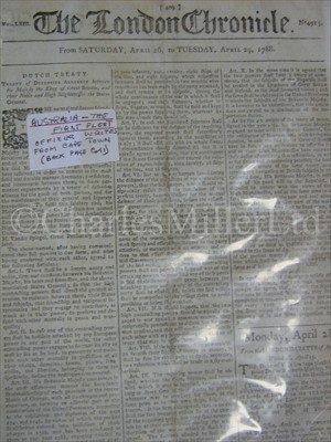 Lot 75 - AUSTRALIA: THE FIRST FLEET <br/>extract of a...