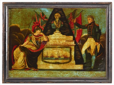 Lot 91 - AN EARLY 19TH-CENTURY COMMEMORATIVE NELSON...
