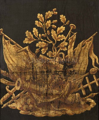 Lot 93 - A PAINTED SILK BANNER PROCESSED BY THE...