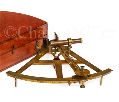 Lot 218 - A FINE 12½IN. RADIUS FLAT-FRAME VERNIER...