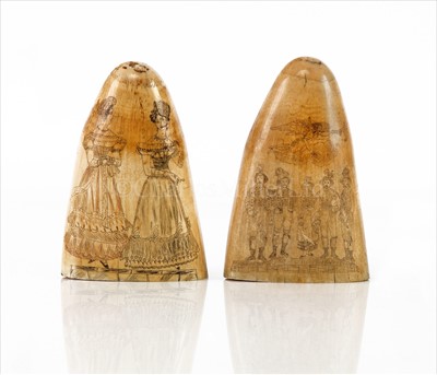 Lot 138 - A PAIR OF LARGE 19TH-CENTURY SAILOR'S...