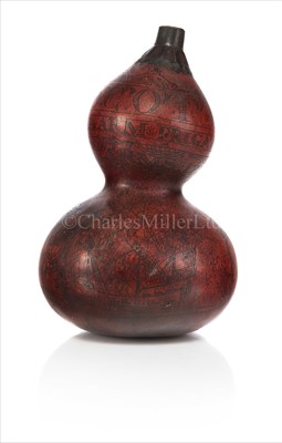 Lot 146 - AN UNUSUAL 18TH-CENTURY SAILORWORK GOURD...