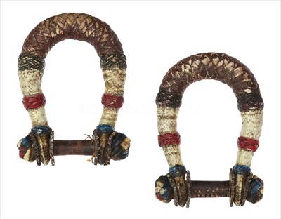 Lot 154 - A PAIR OF 19TH-CENTURY SAILORWORK POLYCHROME...