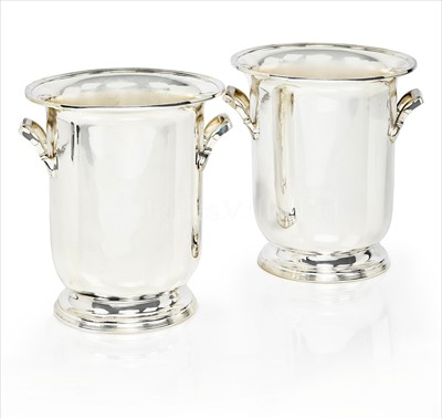Lot 166 - R.M.S. QUEEN MARY: A PAIR OF CHAMPAGNE ICE...