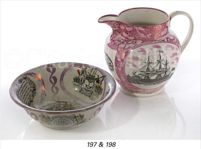 Lot 198 - A LARGE 19TH-CENTURY SUNDERLAND LUSTREWARE...