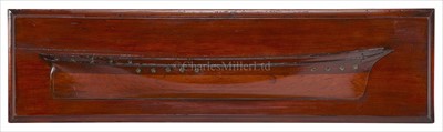 Lot 301 - A 19TH-CENTURY HALF-MODEL, POSSIBLY OF A...