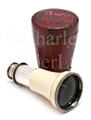 Lot 242 - A LATE 18TH-CENTURY IVORY MONOCULAR BY JESSE...