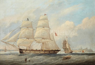 Lot 13 - J. SCOTT (BRITISH, 19TH-CENTURY) <br/>The snow...