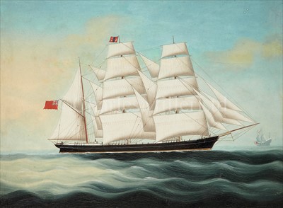 Lot 16 - CHINESE SCHOOL (19TH-CENTURY)<br/>The barquentine...