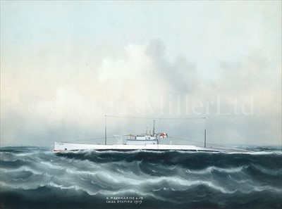Lot 18 - CHINESE SCHOOL (C.1919)<br/>H.M. Submarine...